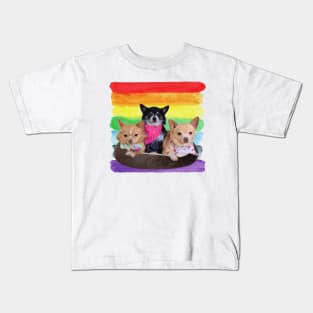 Rainbow Paint Chihuahua Kids T-Shirt